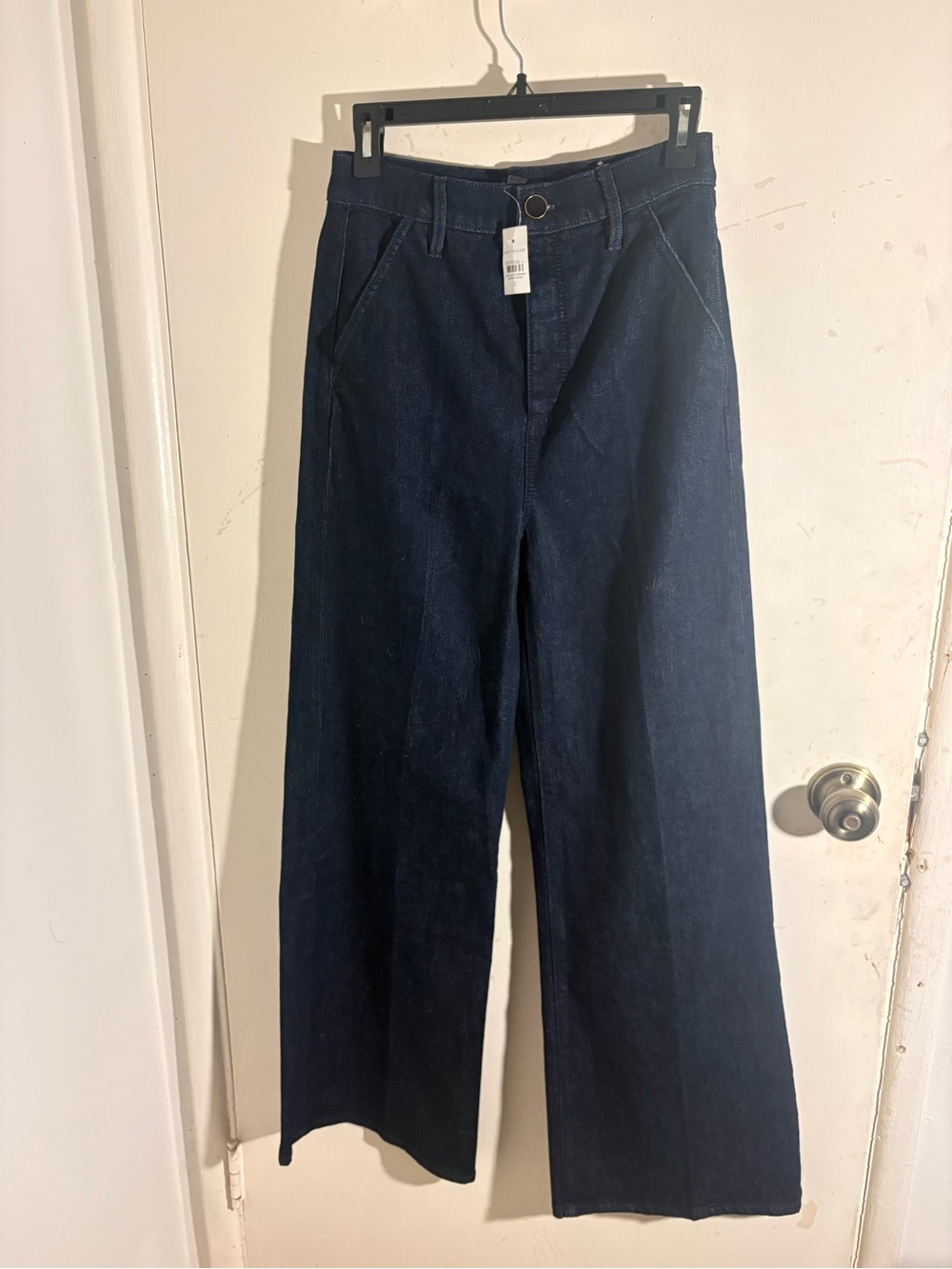 NWT Ann Taylor The Trouser Wide Leg Denim Pants Jeans